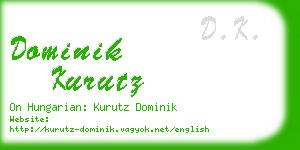dominik kurutz business card